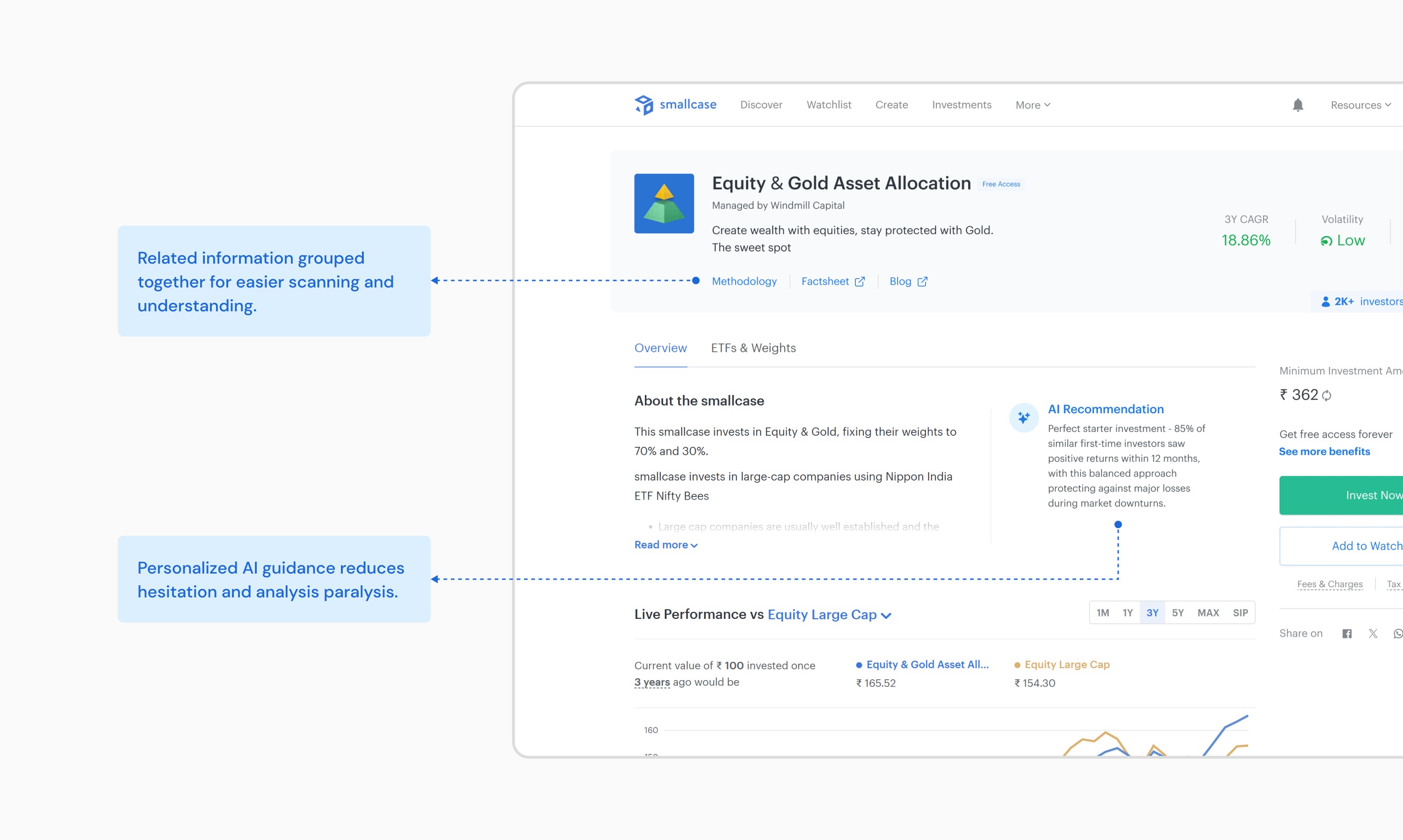 First set of key improvements to the detail page